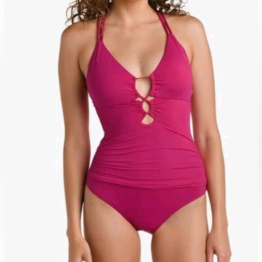 La Blanca Women Standard Island Goddess One Piece Swimsuit Sz 6